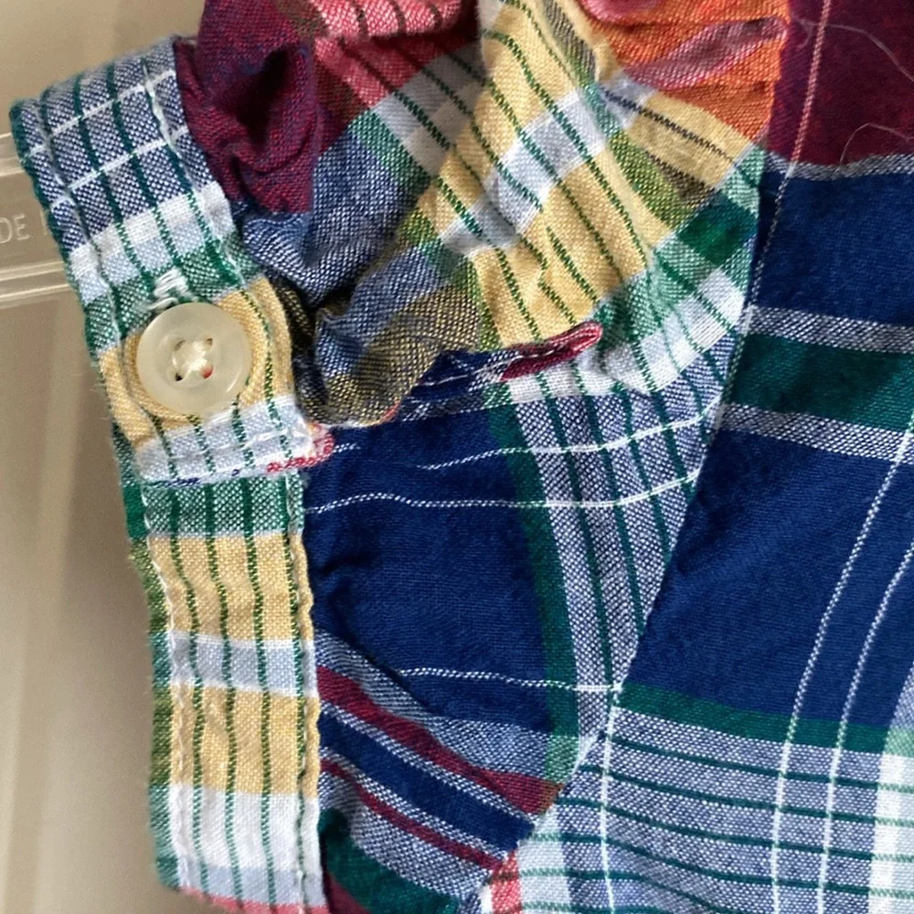 Ralph Lauren Plaid Bubble Suit Romper 24M